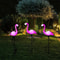 Flamingo Solar Powered Outdoor Yard Stake Lights 0