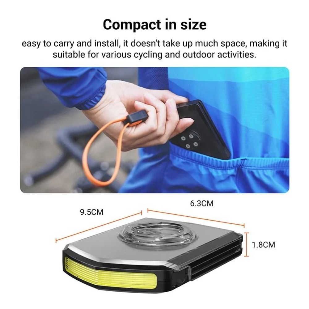 Rechargeable Bike Headlight With Daytime And Side Visibility 5