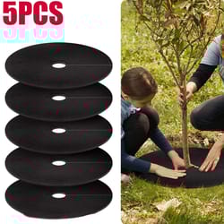 reusable non woven tree mulch ring for weed control and root protection