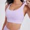 Solid Color Cross Back Fitness Bra With Soft Support 4