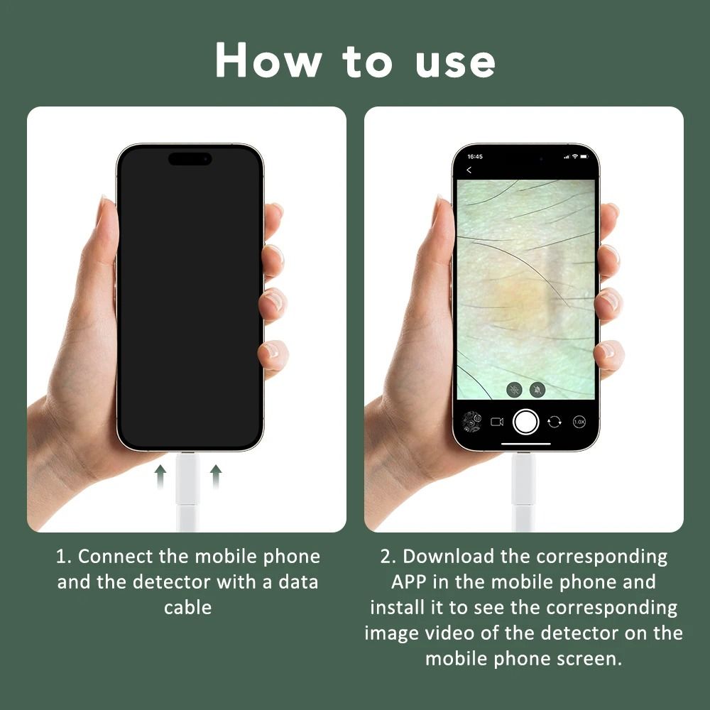 Wireless Scalp And Skin Analyzer With Phone And Tablet Connection 5