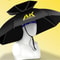 Portable Folding Umbrella Hat With UV Protection And Waterproof Hands Free Design 0