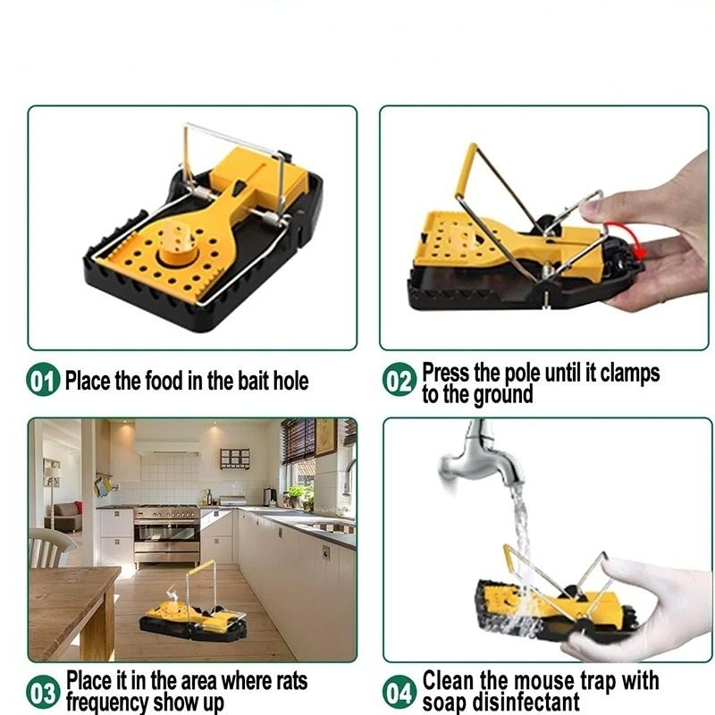 Universal Humane Mouse Capture Trap Set Of Four 4