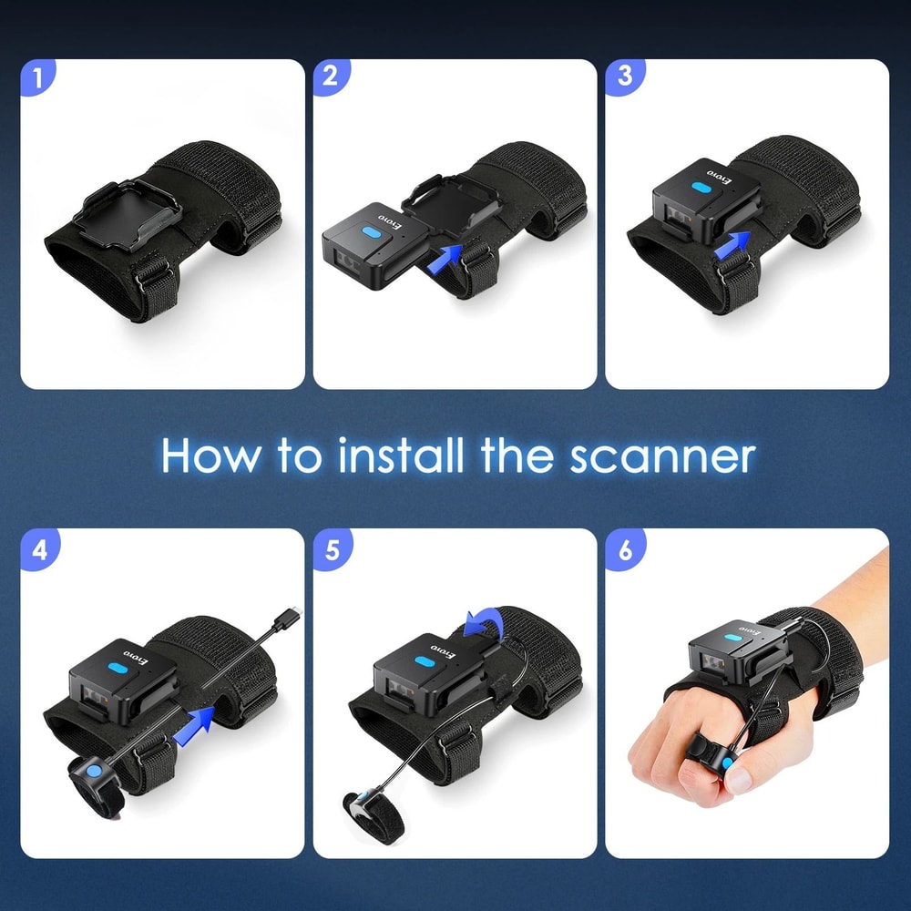 Wearable Glove Barcode Scanner For Hands Free Scanning 4
