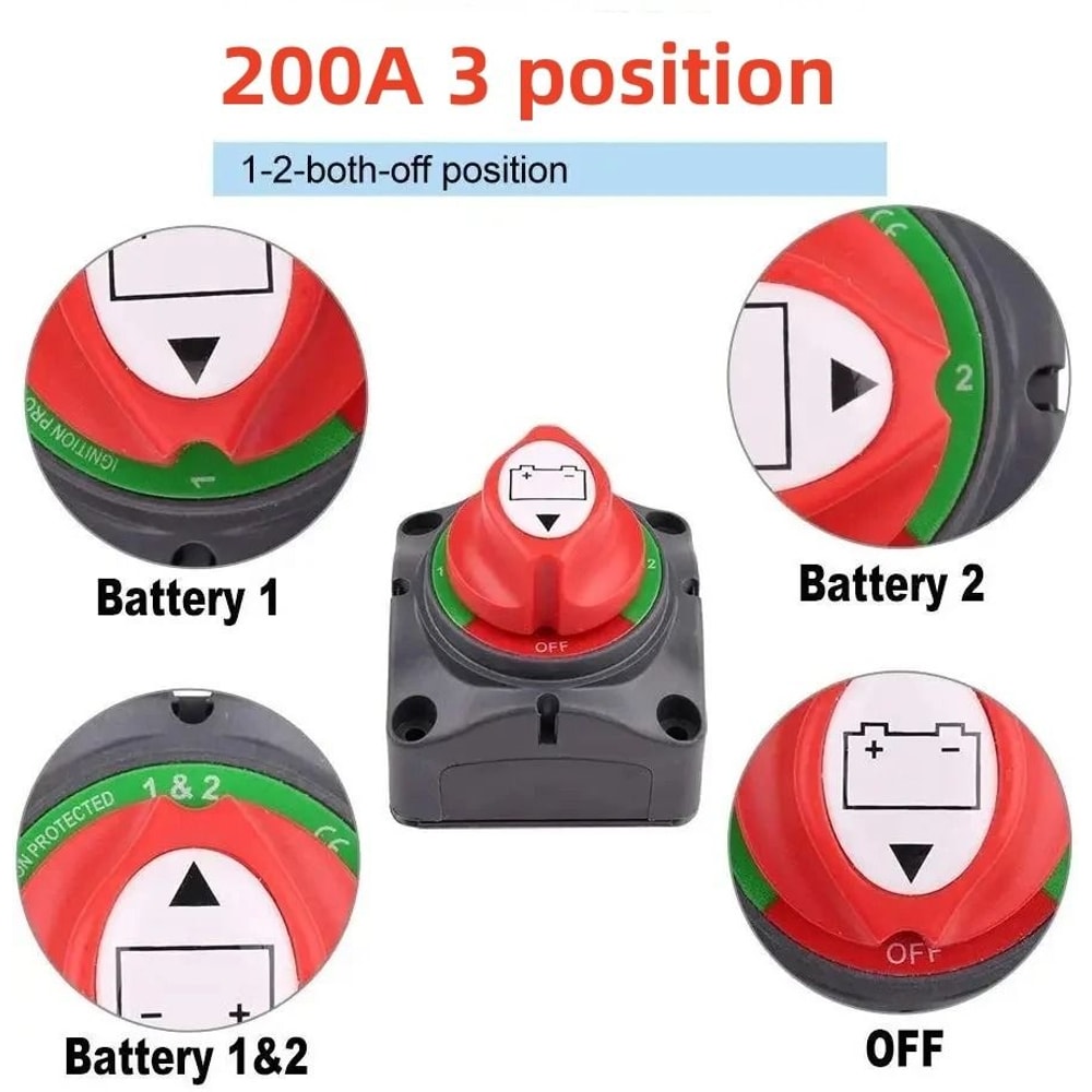 Battery Disconnect Master Switch For Auto Marine And RV Use 8