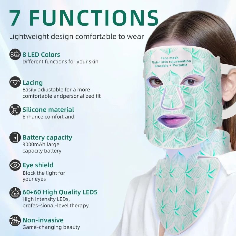 LED Face And Neck Therapy Mask 3