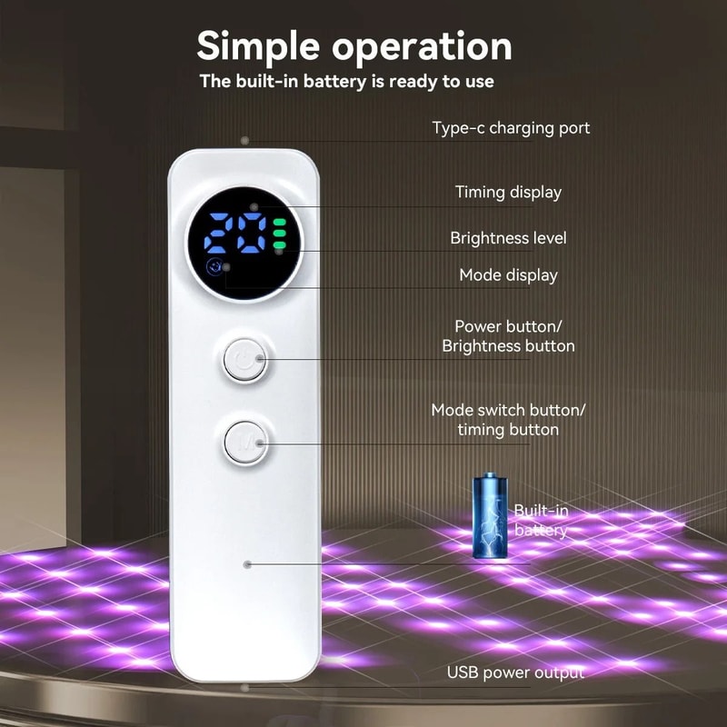 Rechargeable LED Face And Neck Therapy Mask With Infrared And Color Enhancement 2