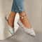 Elegant French Style Side Cut Pointed Toe Flat Shoes For Women 1