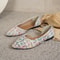 Elegant French Style Side Cut Pointed Toe Flat Shoes For Women 4