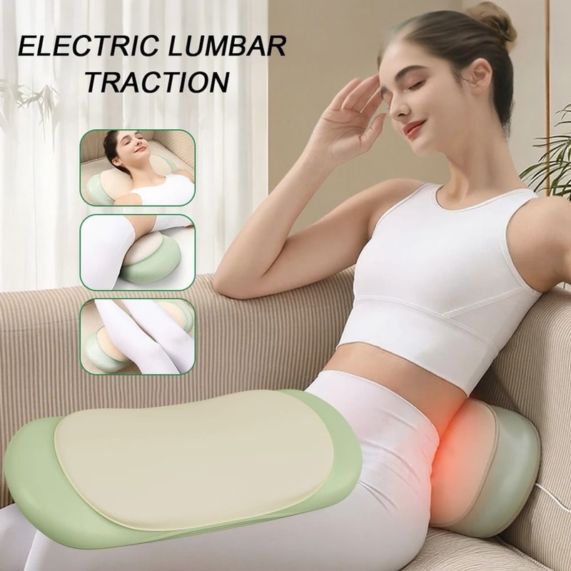 Electric Lumbar Airbag Traction Back Massager With HighFrequency Vibration 0