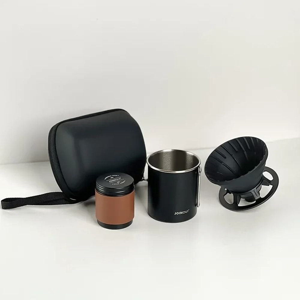 Travel Hand Brewed Coffee Set With Silicone Filter And Mug 5
