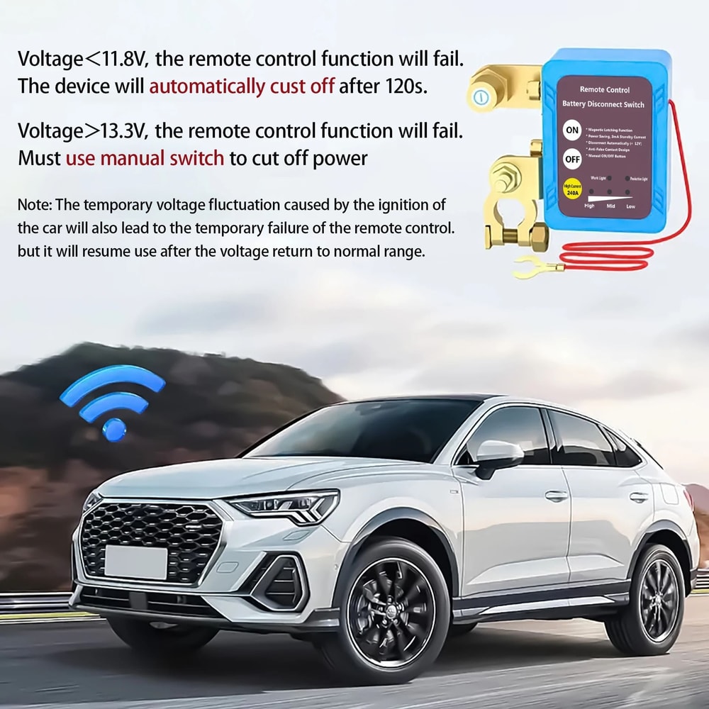 Remote Battery Disconnect Switch With Remote Control 4