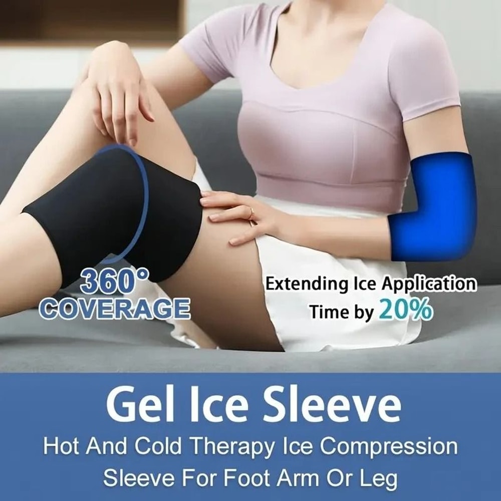 Multipurpose Ice Sleeve For Elbow Knee Ankle And Hand Hot Or Cold Therapy 1