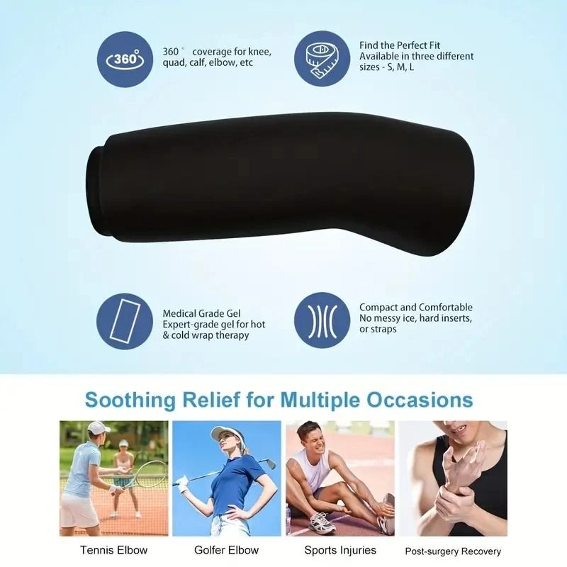 Multipurpose Ice Sleeve For Elbow Knee Ankle And Hand Hot Or Cold Therapy 2