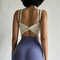 Womens Back Knotted Push Up Sports Bra For Fitness And Yoga 1