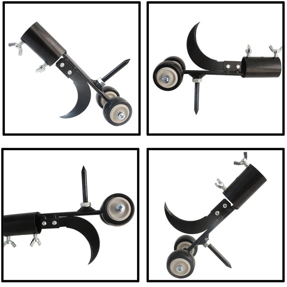 Heavy Duty Garden Weeder With Auxiliary Wheels And Lawn Cutter 5