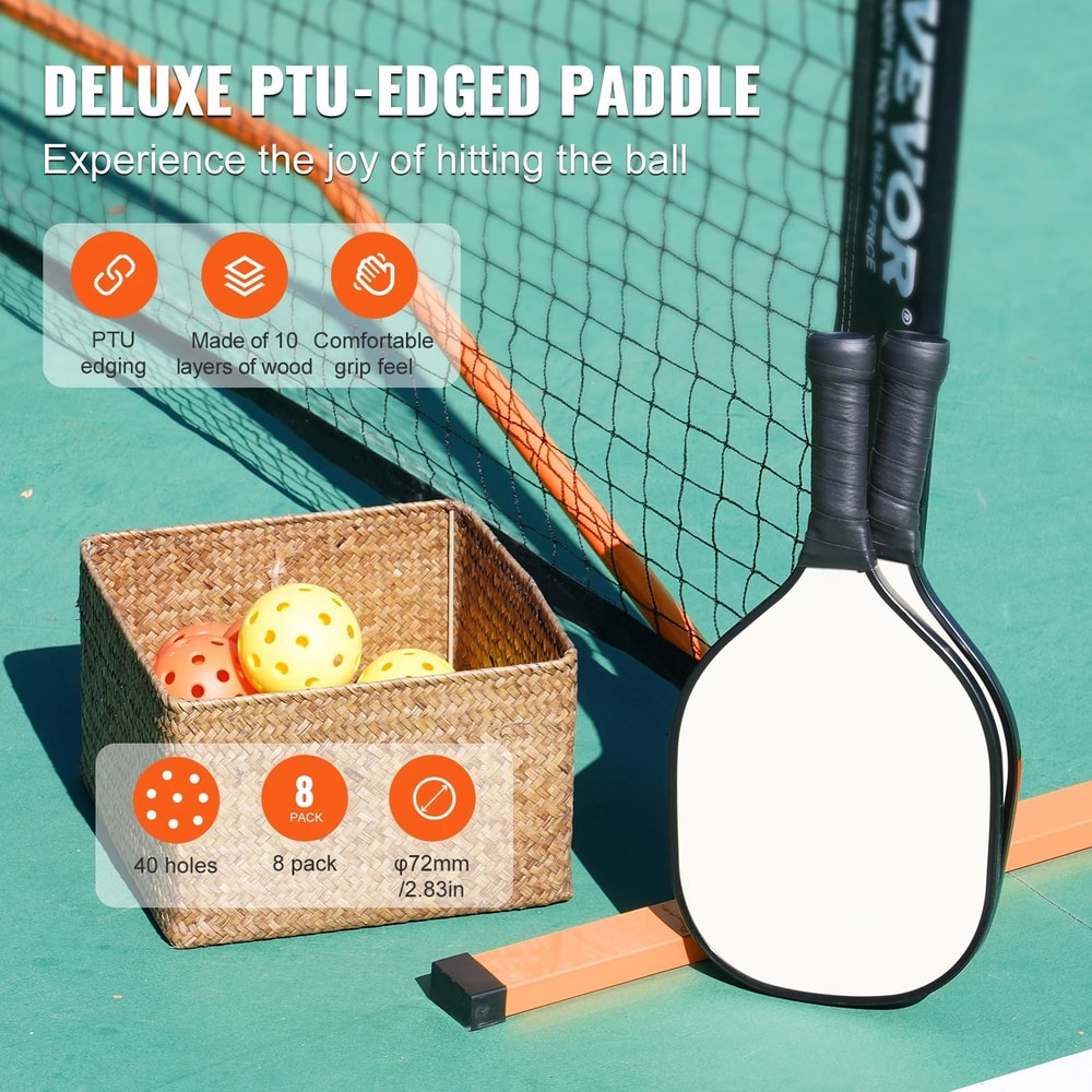 Portable 22 Foot Regulation Pickleball Net System 2