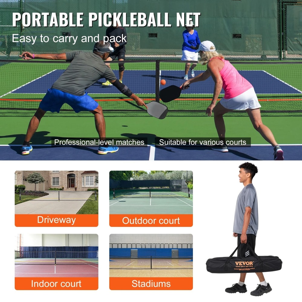 Portable 22 Foot Regulation Pickleball Net System 5