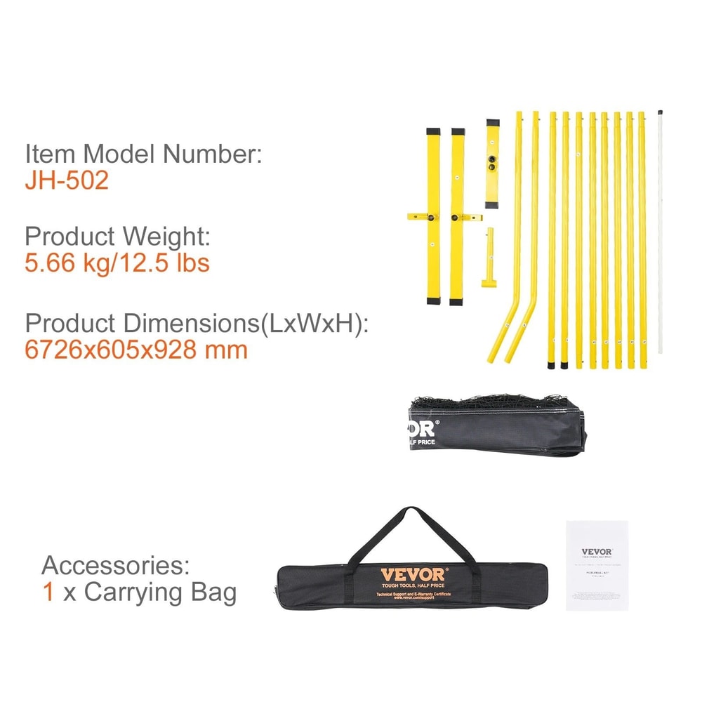 Portable 22 Foot Regulation Pickleball Net System 6