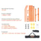 Portable 22 Foot Regulation Pickleball Net System 8