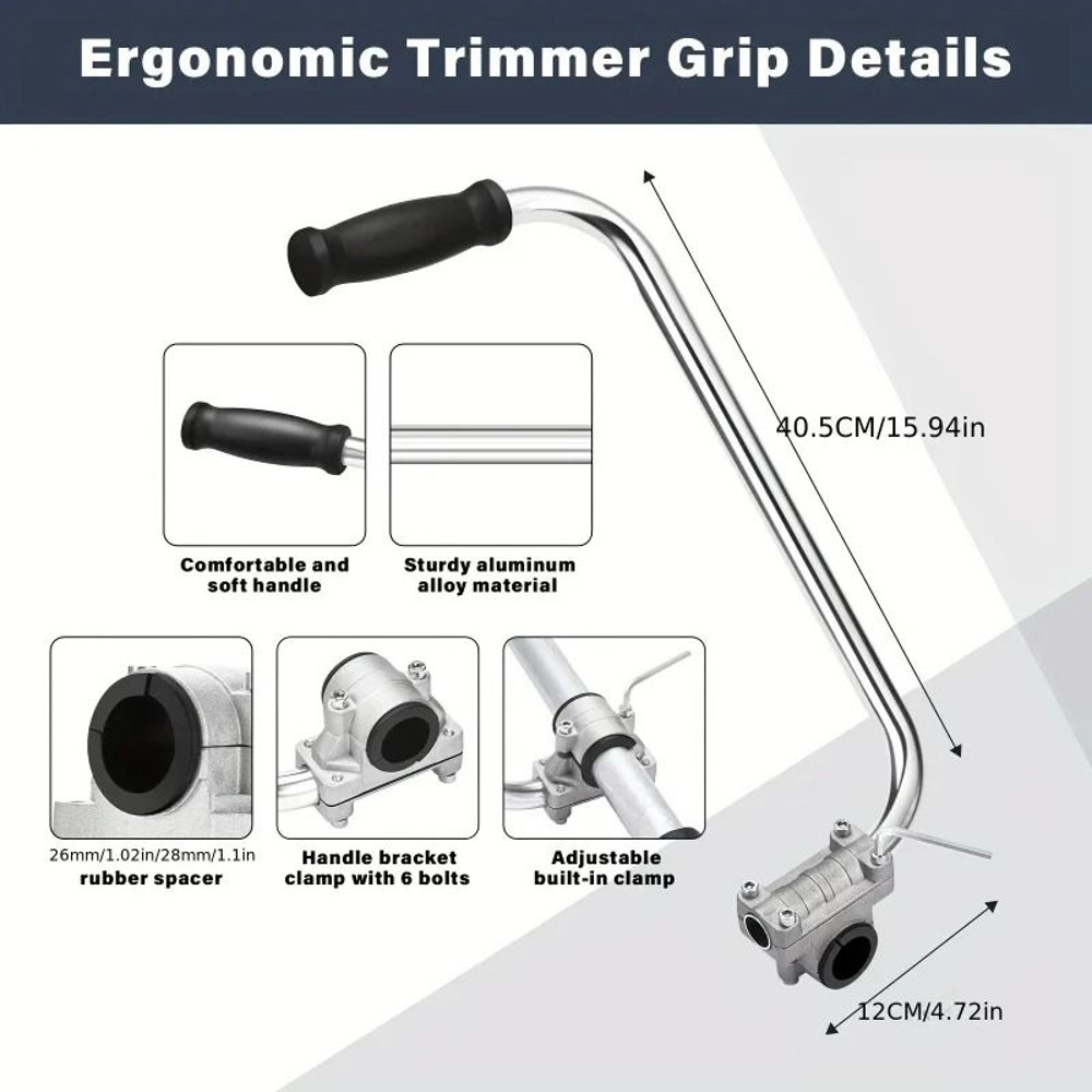 Ergonomic Trimmer Grip For Lawn Care 1
