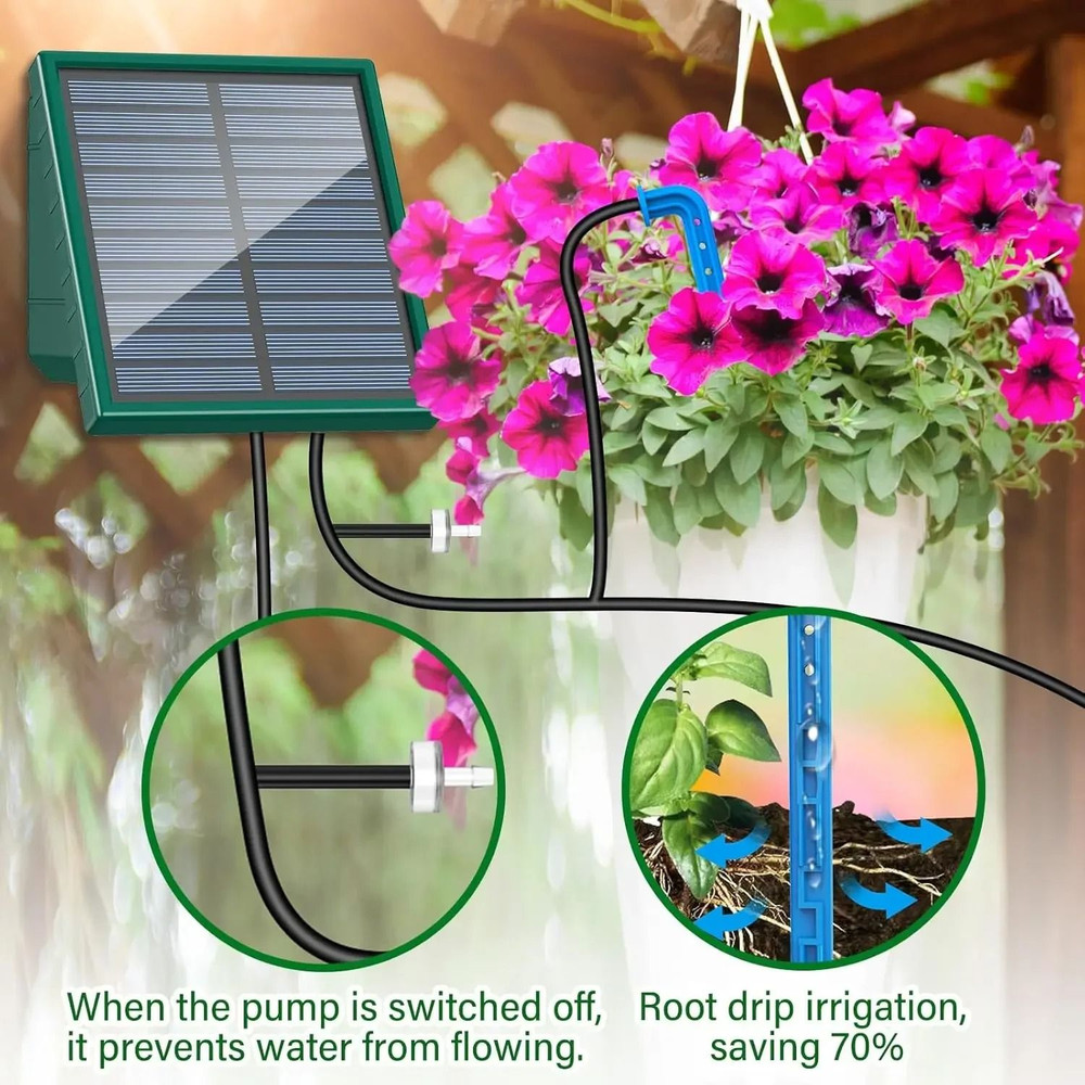 Solar Drip Irrigation Kit For Easy Garden Watering 3