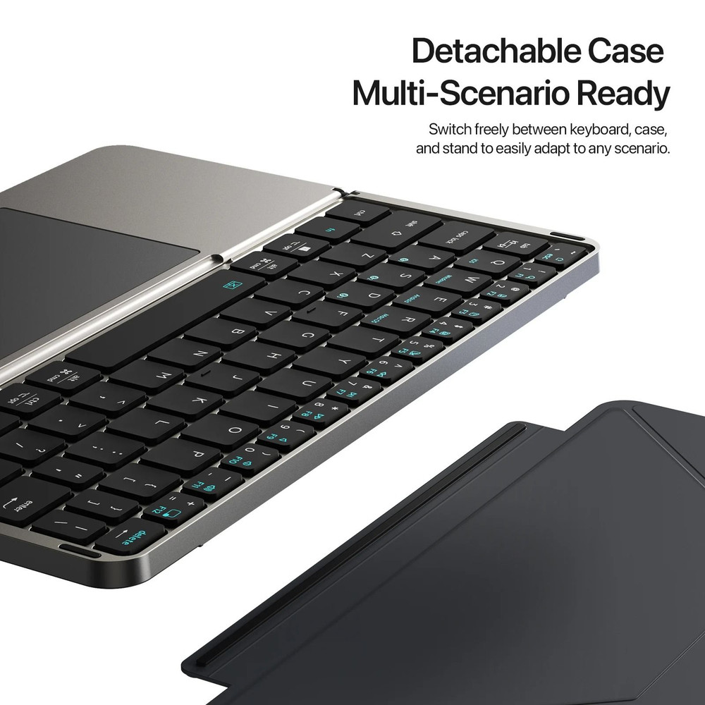Foldable Bluetooth Keyboard With Touchpad And Stand 2