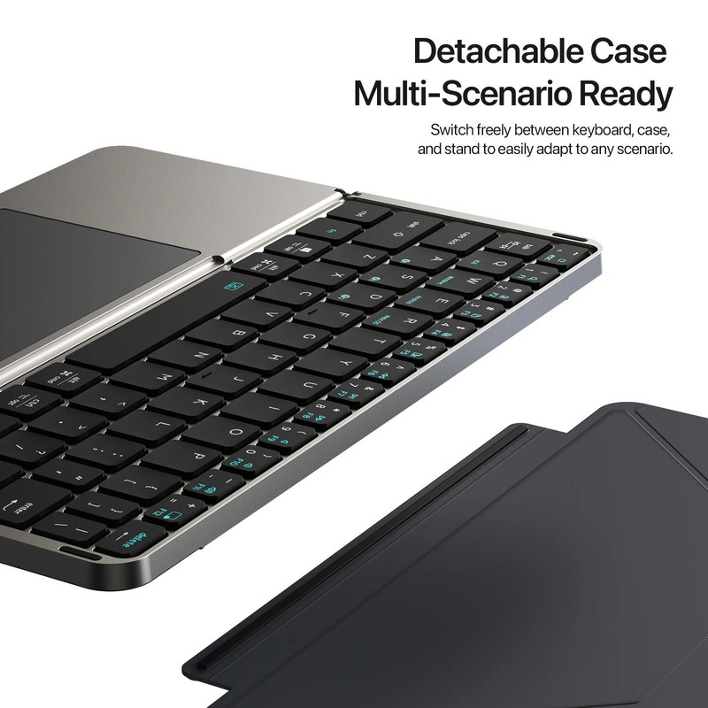 Foldable Bluetooth Keyboard With Touchpad And Stand 2