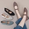 Comfort Knit Pointed Toe Ballet Flats Lightweight Breathable Slip On Loafers For Everyday Wear 1
