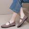 Comfort Knit Pointed Toe Ballet Flats Lightweight Breathable Slip On Loafers For Everyday Wear 4