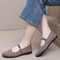 Comfort Knit Pointed Toe Ballet Flats Lightweight Breathable Slip On Loafers For Everyday Wear 4