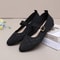 Comfort Knit Pointed Toe Ballet Flats Lightweight Breathable Slip On Loafers For Everyday Wear 7