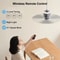 Portable Ceiling Fan Rechargeable Air Circulator With LED Light And Remote Control 3
