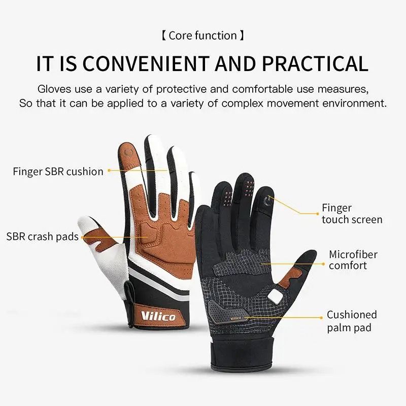 Microfiber Anti Slip Cycling Gloves For Enhanced Grip And Comfort 4