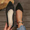 Pointed Knit Flats For Stylish Comfort And Versatile Wear 8