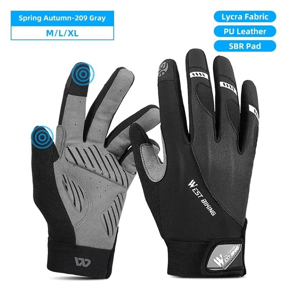 Thermal Touch Screen Cycling Gloves For All Season Riding 5