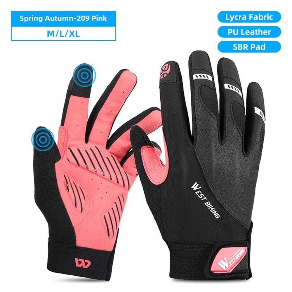 Thermal Touch Screen Cycling Gloves For All Season Riding 8