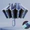 Automatic Reverse Folding Umbrella With Reflective Stripe For Windproof Use 8