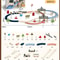 DIY Electric Christmas Train Set With Track For Kids Creative Play 5