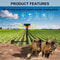 Solar Powered Motion Sensor Alarm For Outdoor Security And Animal Deterrence 1