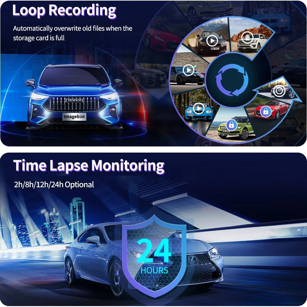 114 Inch 4K Dash Cam With Wireless CarPlay And Android Auto 4