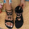 Bohemian Round Toe Flat Sandals For Casual Everyday Wear 0