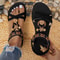 Bohemian Round Toe Flat Sandals For Casual Everyday Wear 1