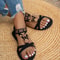 Bohemian Round Toe Flat Sandals For Casual Everyday Wear 2