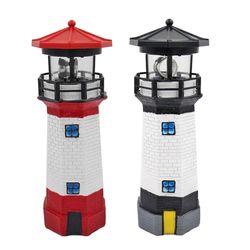 lighthouse shape solar led rotating beacon