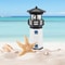 Lighthouse Shape Solar LED Rotating Beacon 4