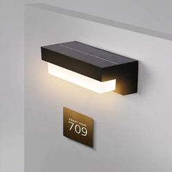 solar led outdoor wall lamp