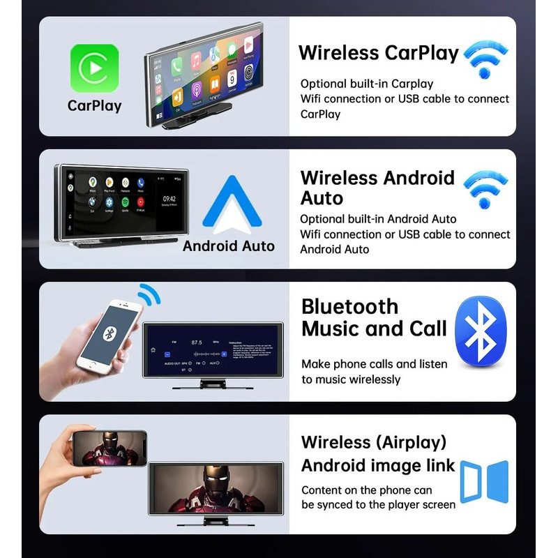 High Definition Car Audio Display Unit With Optional Camera 0