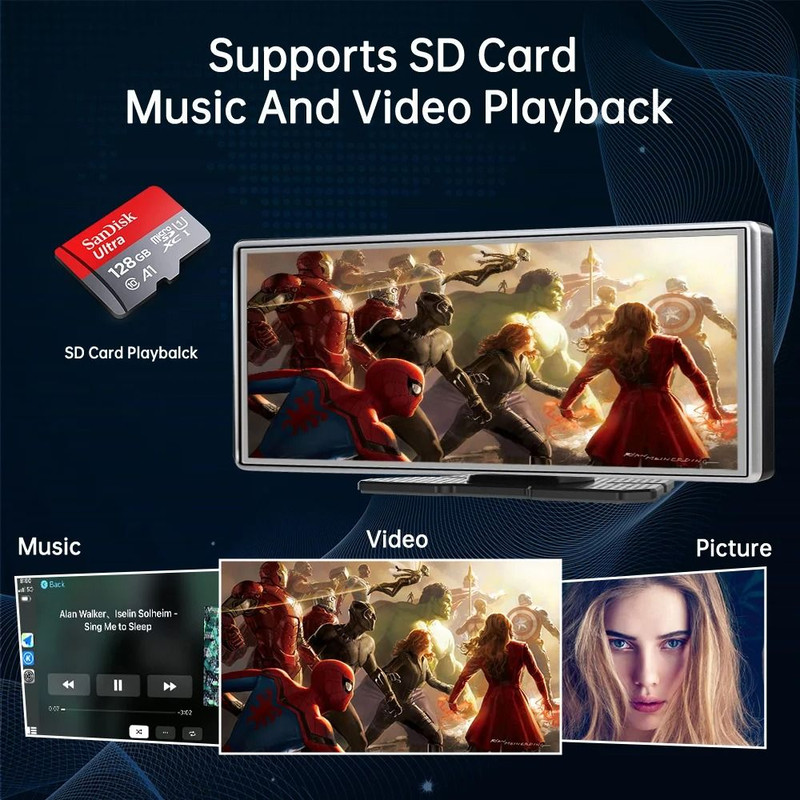 High Definition Car Audio Display Unit With Optional Camera 3