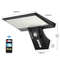 Solar Motion Sensor Flood Wall Light With Three Color Modes 1